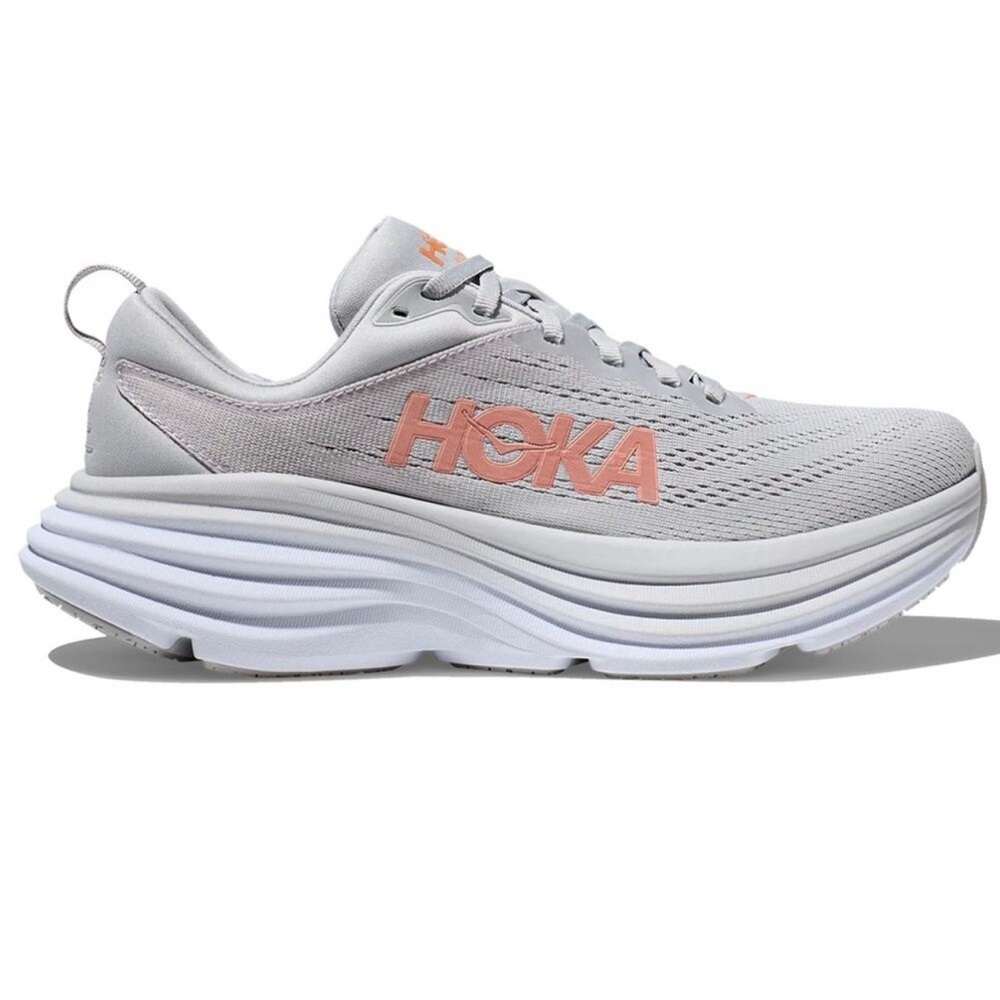 HOKA Bondi 8 Harbor Mist Lunar Rock Sz 9  Ultra Cushioned Comfort price firm!